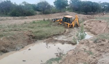 जलाशय की भूमि पर कब्जा? तमता में शासकीय भूमि पर भू माफियाओं की नजर,  ग्रामीणों  में आक्रोश,   कार्रवाई की मांग
