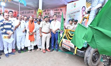 मुख्यमंत्री ने गजरथ यात्रा को दिखाई हरी झंडी, मानव-हाथी द्वंद रोकने हेतु जनजागरूकता अभियान शुरू