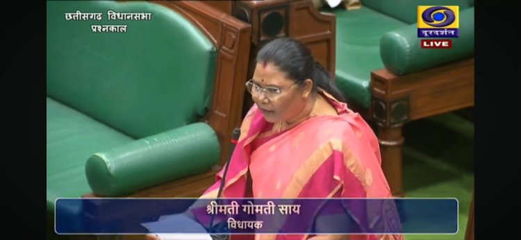 मानसून सत्र के पहले दिन विधायक गोमती साय ने उठाया जशपुर जिले में अधिकारियों और कर्मचारियों की कमी का मुद्दा