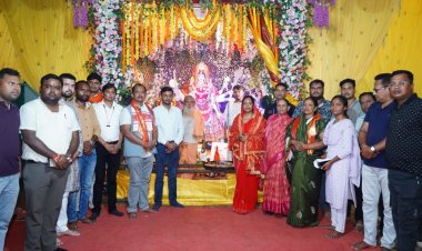 कौशल्‍या साय पहुंची तमता, जिपं अध्‍यक्ष भी रहे साथ में, दोनों ने किए माता के दर्शन, की राज्‍य की सुख - समृद्धि की कामना, लोगों में दिखा उत्‍साह