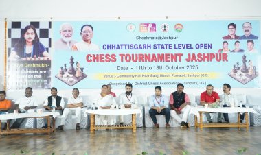 जशपुर में छत्तीसगढ़ स्टेट लेवल ओपन चेस टूर्नामेंट का हुआ शुभारंभ
