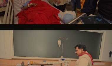 उपमुख्यमंत्री श्री विजय शर्मा हॉस्पिटल पहुंचकर महिला कांन्सटेबल के स्वास्थ्य की जानकारी ली