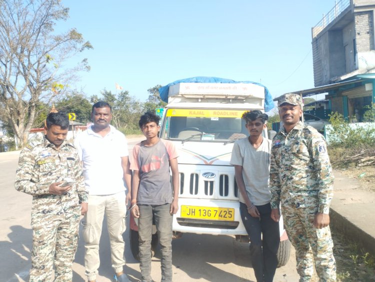 अवैध रूप से झारखंड राज्य से ला रहे थे धान, आए जशपुर पुलिस की गिरफ्त में