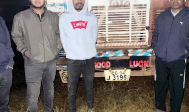 छत्तीसगढ़ के जगदलपुर जिले में 350 बोरा अवैध धान पकड़ाया