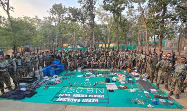 सुरक्षाबलों ने नक्सलियों द्वारा संचालित गुप्त ऑर्डिनेंस फैक्टरी किया ध्वस्त