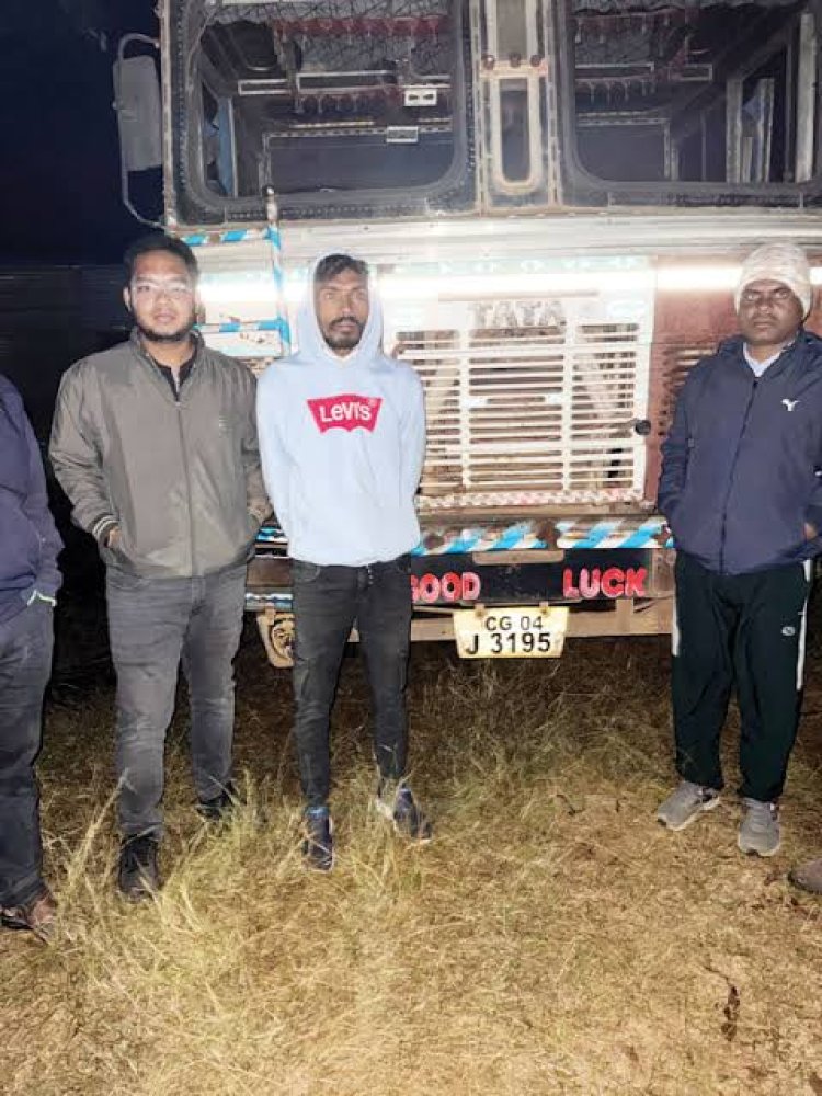 छत्तीसगढ़ के जगदलपुर जिले में 350 बोरा अवैध धान पकड़ाया