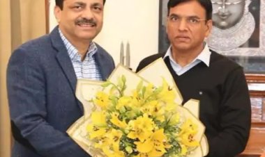 खेल मंत्री मंडाविया से मिले छग ओलिंपिक संघ के सचिव सिसोदिया