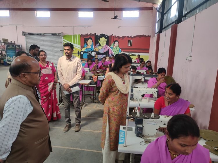 पंचायत व ग्रामीण विकास विभाग की प्रमुख सचिव निहारिका ने राज्यपाल के गोद ग्राम बिजली का किया निरीक्षण