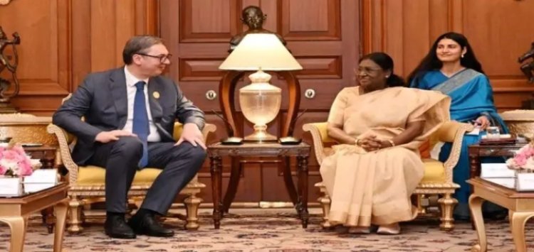 सर्बिया के राष्ट्रपति ने राष्ट्रपति द्रौपदी मुर्मु से भेंट की…