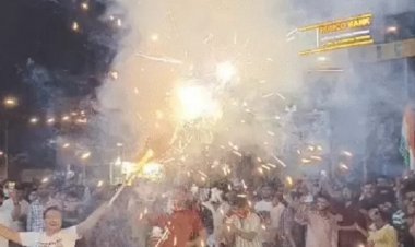 टी-20 विश्वकप में वेस्टइंडीज के खिलाफ भारत की जीत पर मध्य प्रदेश में जश्न, जमकर हुई आतिशबाजी
