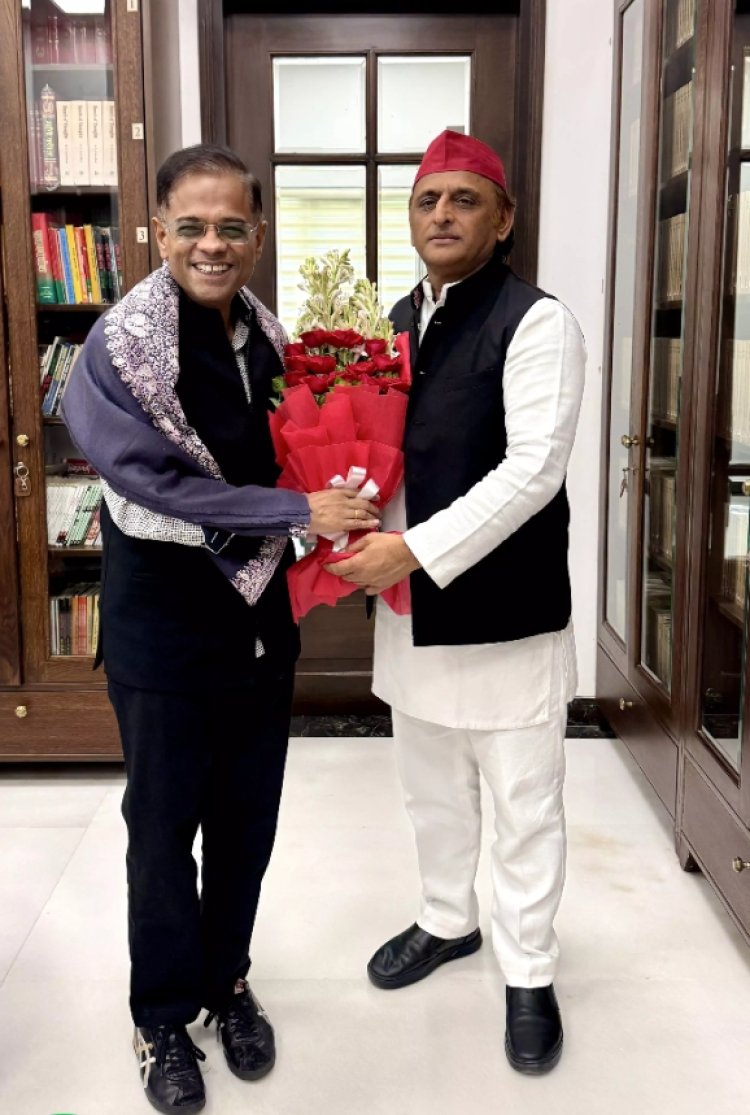 CG News : अखिलेश यादव से मिले अमित जोगी....