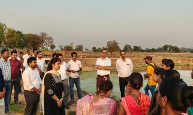 प्रमुख सचिव ने किया पंचायत विभाग के कार्यों का निरीक्षण 