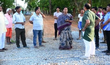 समयसीमा और गुणवत्ता पर फोकस: मंत्री राजवाड़े ने सड़क निर्माण कार्य का किया निरीक्षण
