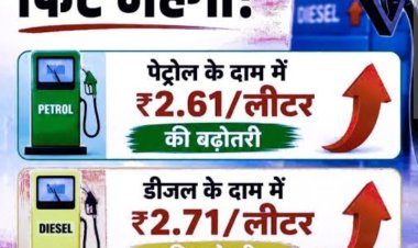 पेट्रोल 2.61 और डीजल 2.71 रुपए प्रति लीटर महंगा