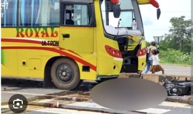 महासमुंद में पुलिसकर्मी की मौत, ट्रक ने बाइक को रौंदा