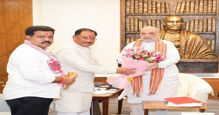 छत्तीसगढ़ में अखिल भारतीय आयुर्वेद संस्थान के स्थापना का प्रस्ताव, अमित शाह से मिले मुख्यमंत्री विष्णुदेव साय