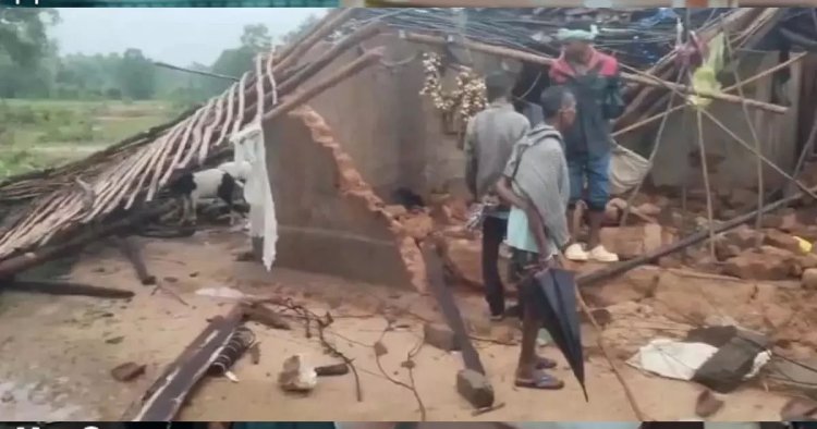 जशपुर में आंधी-तूफान का कहर, कच्चा मकान ढहने से युवक की मौत; मां और पत्नी घायल